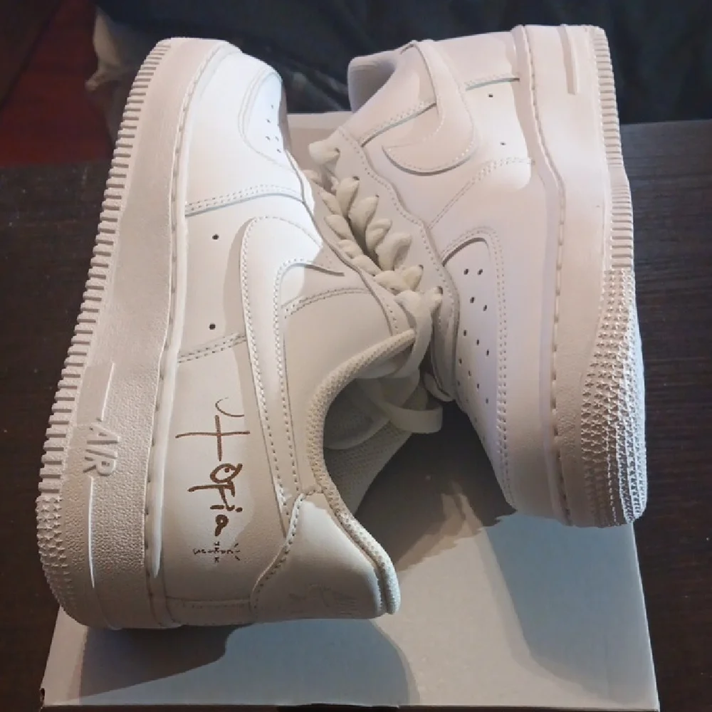 Travis Scott Nike Air Force 1 Low '07 White Cactus Jack Utopia Edition Women 8.5 - Picture 7 of 10
